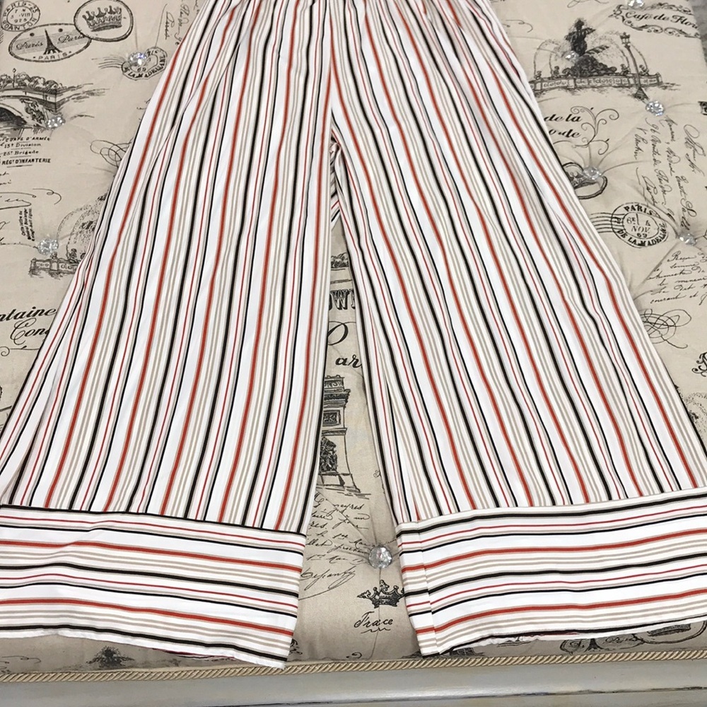 🎁 Papillon Bow Front Striped Jumpsuit - Picture 4 of 8